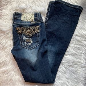 Miss Me bootcut jeans size 27”